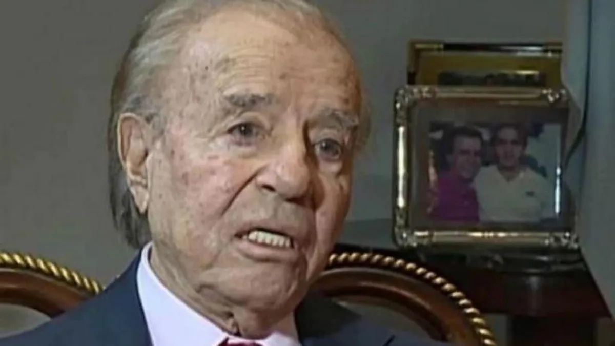 Menem "evoluciona bien" del cuadro de neumonía