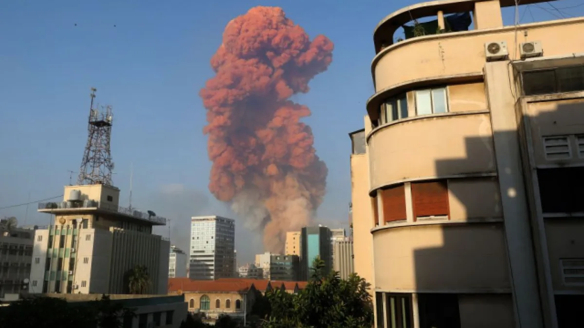 Se registró una fuerte explosión en el puerto de Beirut, Líbano