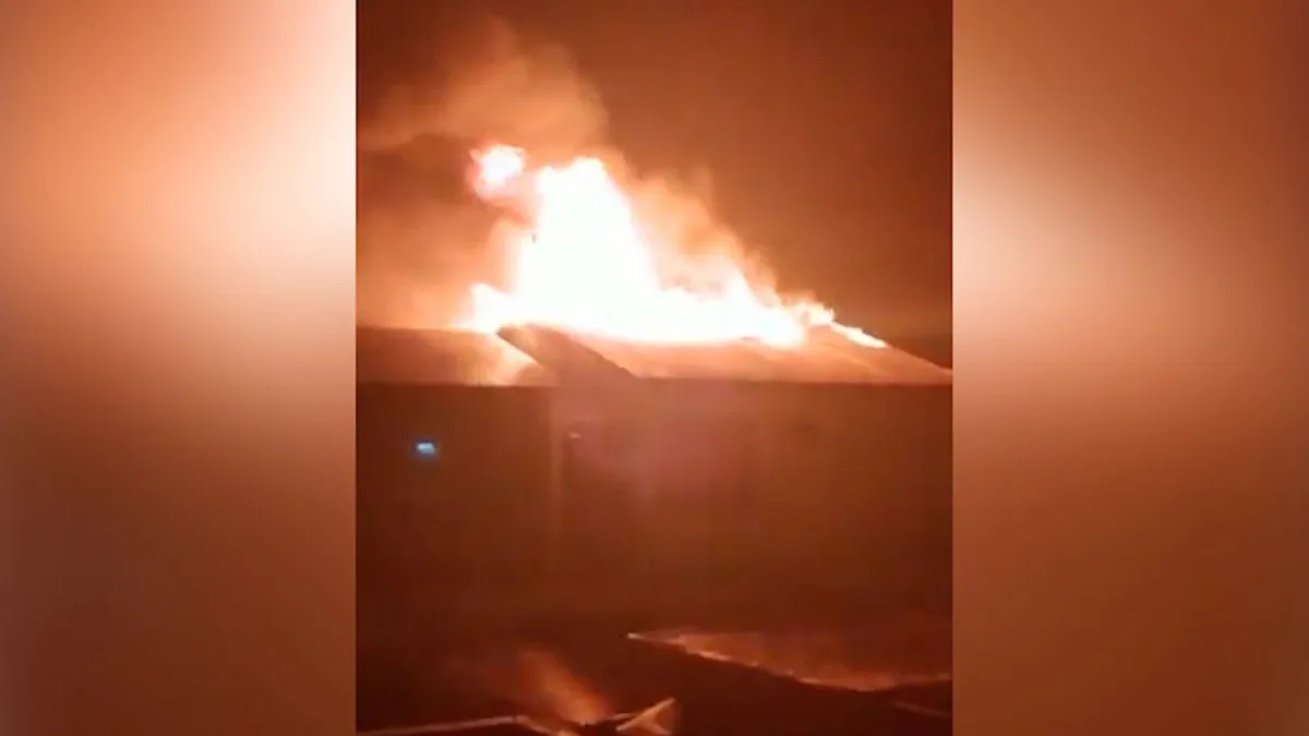 Un rayo cayó sobre su vivienda y perdió todo