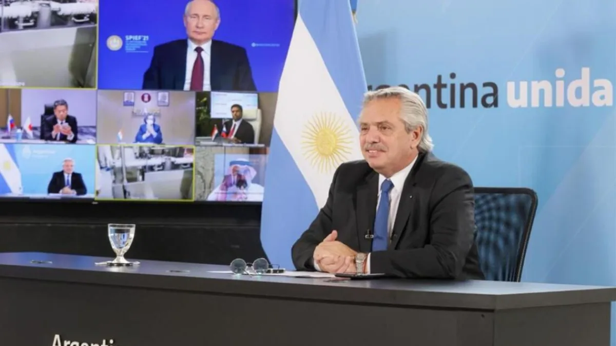 Fernández presentó el inicio de producción de vacunas Sputnik V en Argentina junto a Vladimir Putin