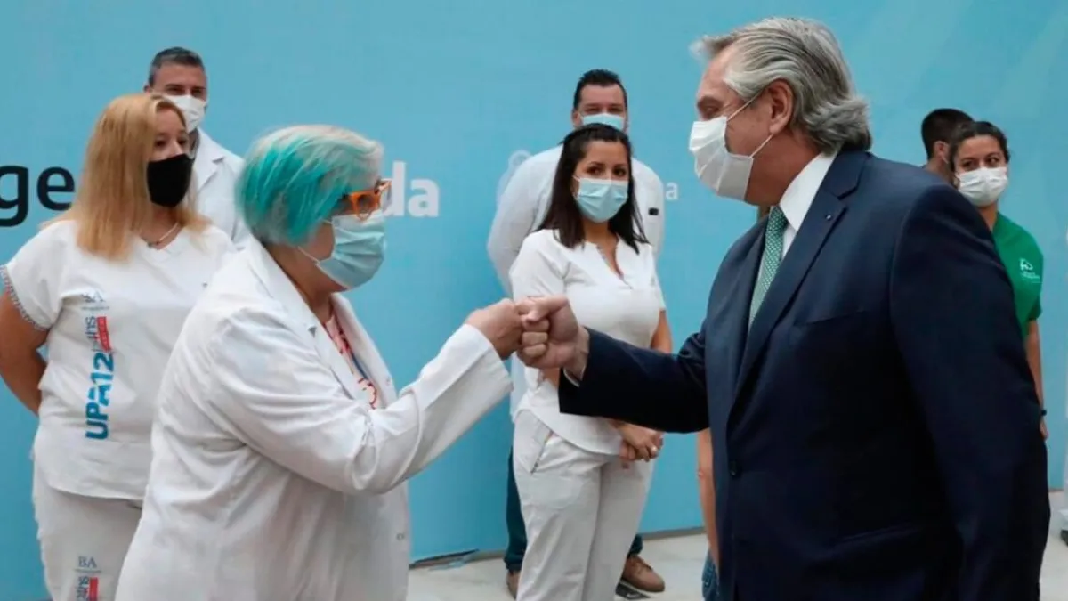Alberto Fernández presentó un proyecto para jerarquizar la enfermería