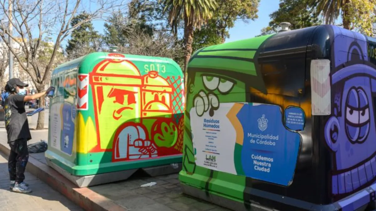 Arte urbano en contenedores de la ciudad