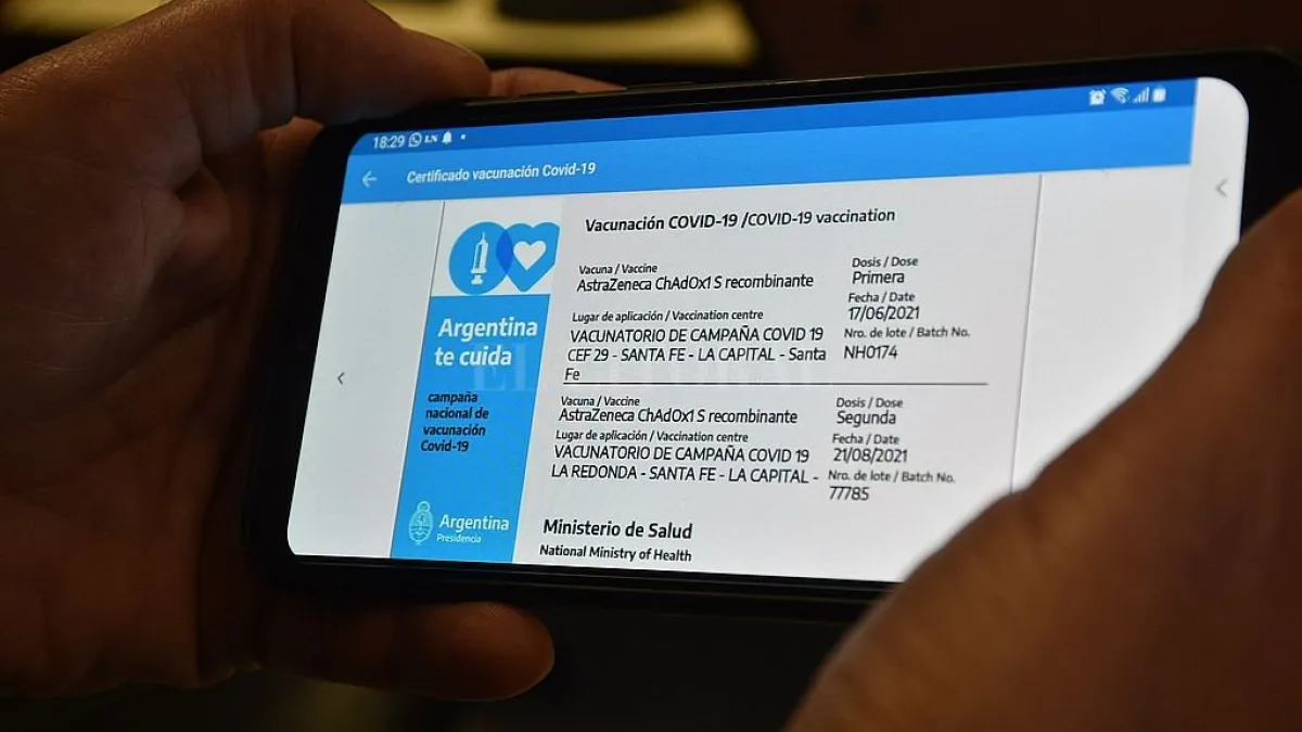 La credencial Mi Argentina servirá como comprobante internacional de vacunación