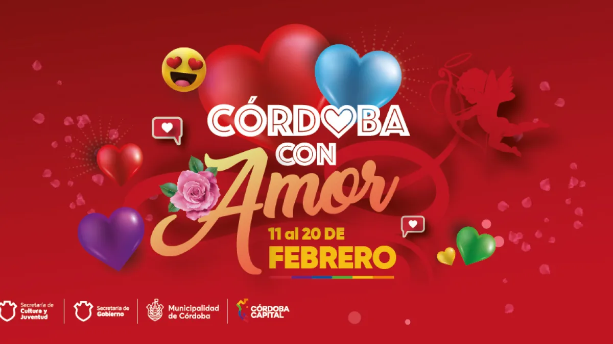 "Córdoba con amor": Gastronomía, cine, música en vivo y visitas guiadas en el mes de los enamorados