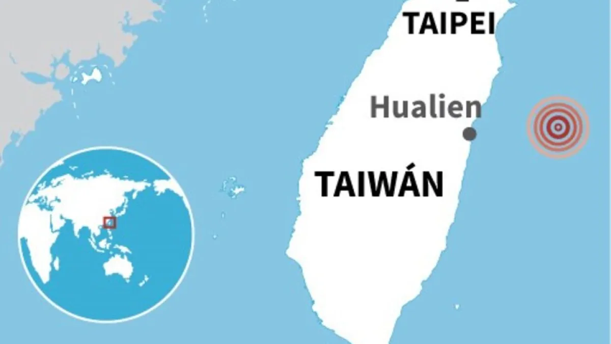 Estremecedor sismo de 6,3 grados en Taiwán