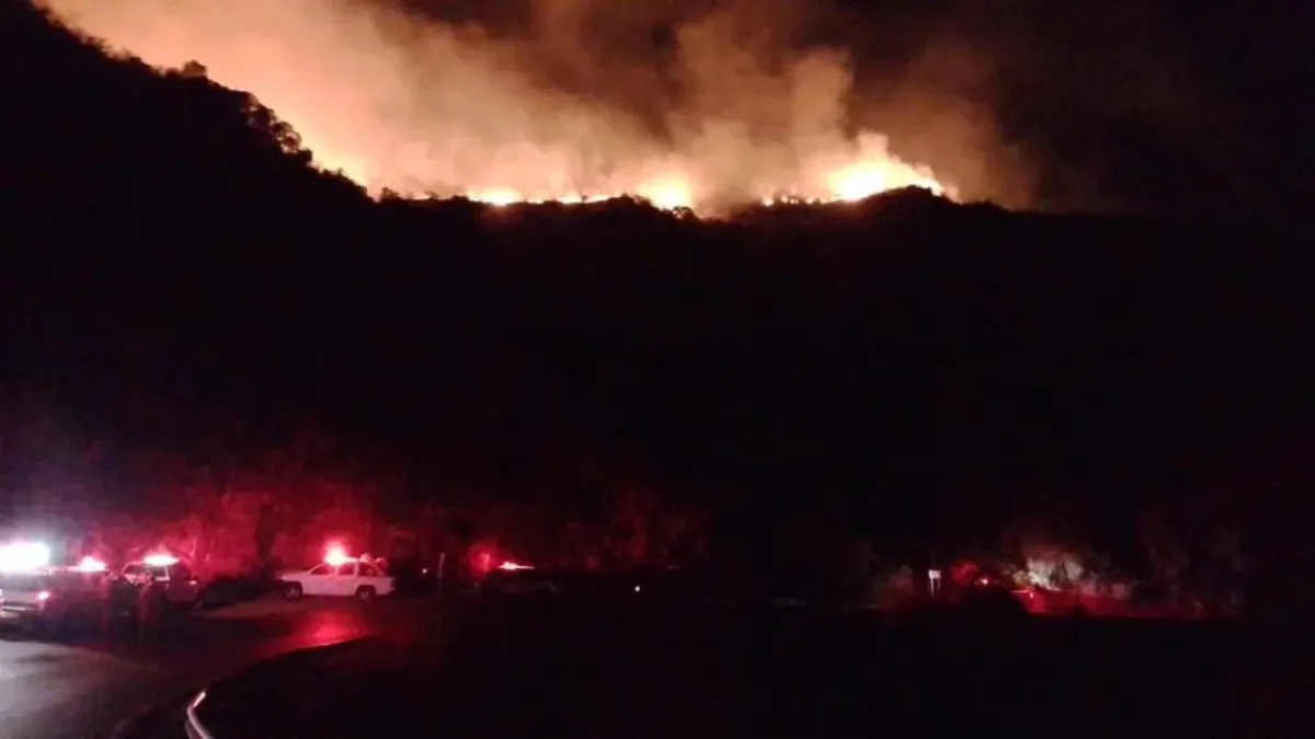 El incendio cerca del Dique Los Molinos está contenido