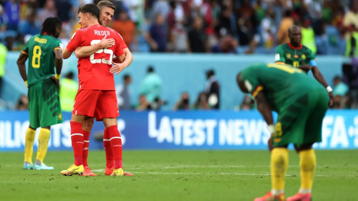 Suiza venció por 1 a 0 a Camerún
