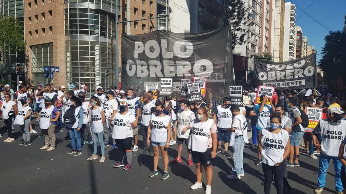 El Polo Obrero se moviliza durante todo el día en las calles de Córdoba