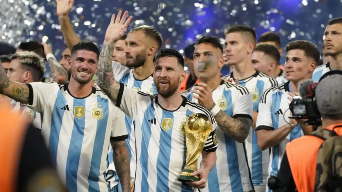 La Selección Argentina goleó 7-0 a Curazao en la fiesta de los campeones del mundo
