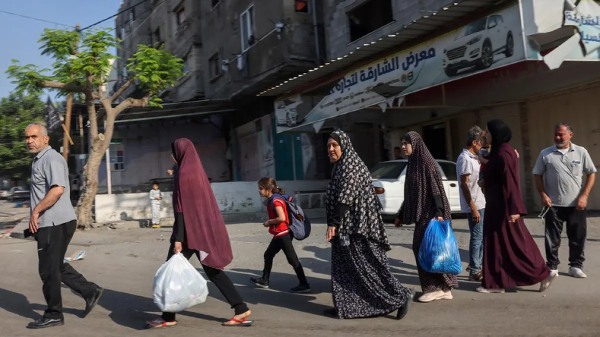 Son más de un millón los palestinos sin hogar refugiados al sur de la Franja de Gaza