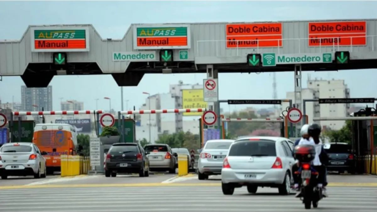 Desde este viernes aumentarán un 200% los peajes de rutas nacionales