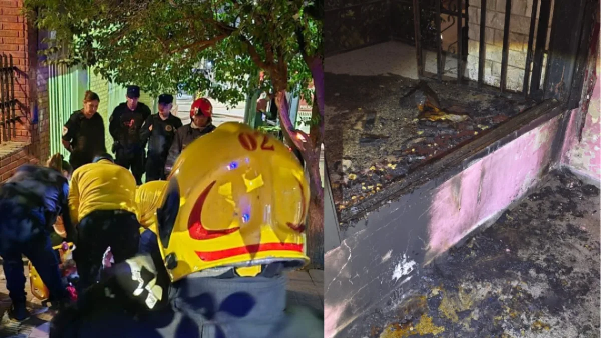 Una mujer fue rescatada durante el incendio de su vivienda en Ampliación Altamira