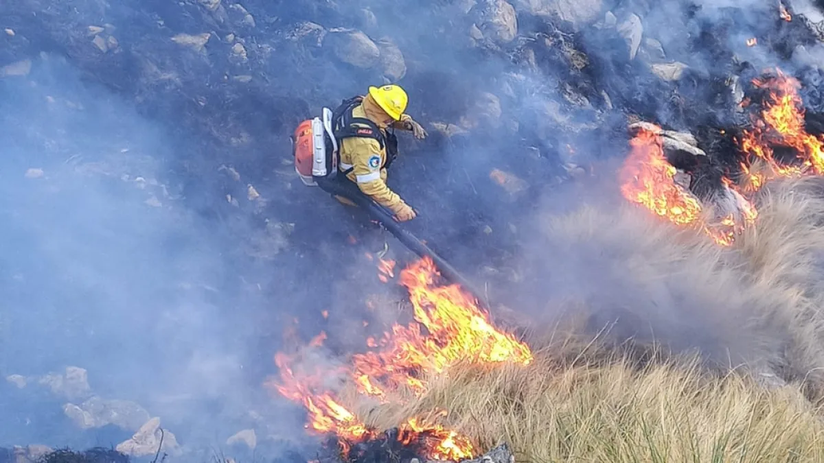 Incendios en Córdoba: La Calera es el único foco activo