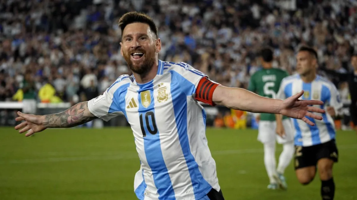 Con tres goles de Messi, Argentina derrotó a Bolivia