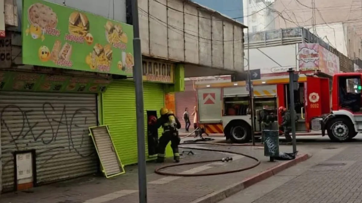 Se incendió un local en el centro de Córdoba