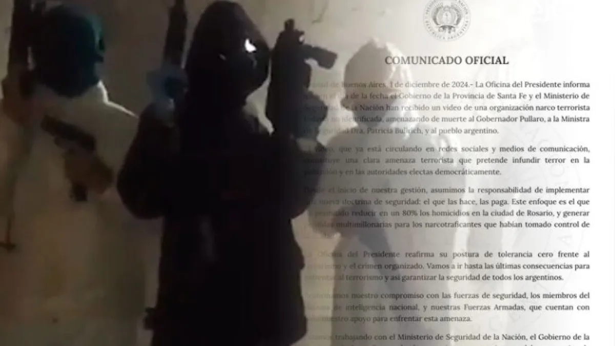 El Gobierno respondió a la amenaza narcoterrorista contra Bullrich y Pullaro