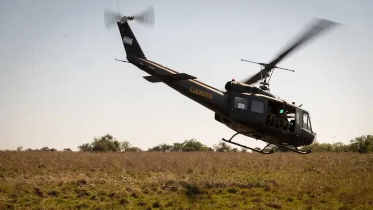 Cayó un helicóptero del Ejército Argentino en Mendoza