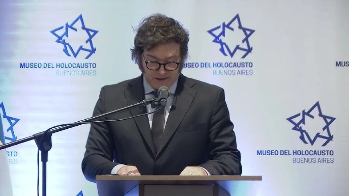 Milei encabeza el acto por el Día Internacional del Holocausto