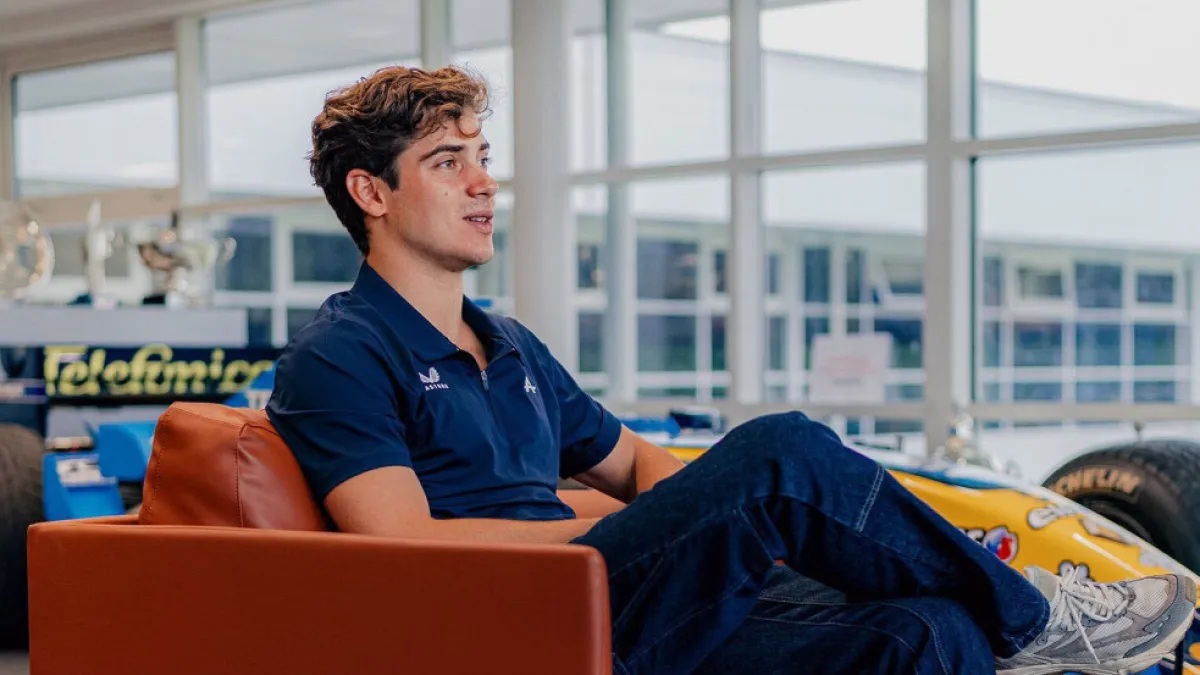 Franco Colapinto tuvo su primer día como piloto de Alpine