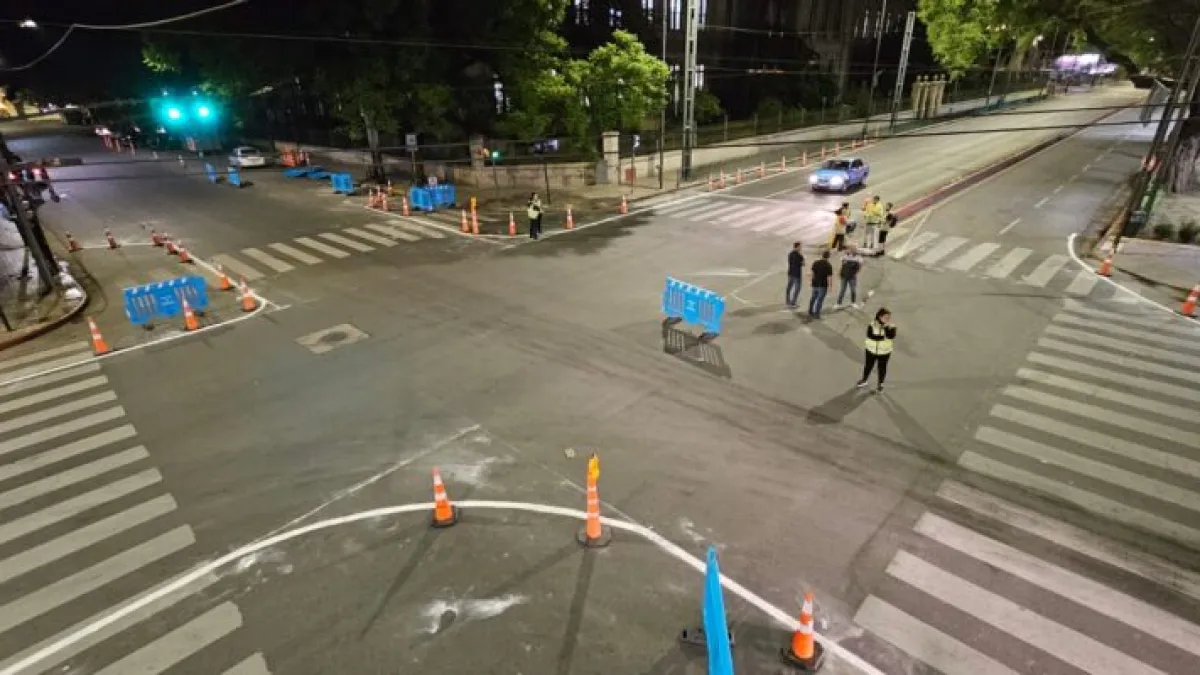 Rediseñan la intersección de Colón y Avellaneda para reducir siniestros viales