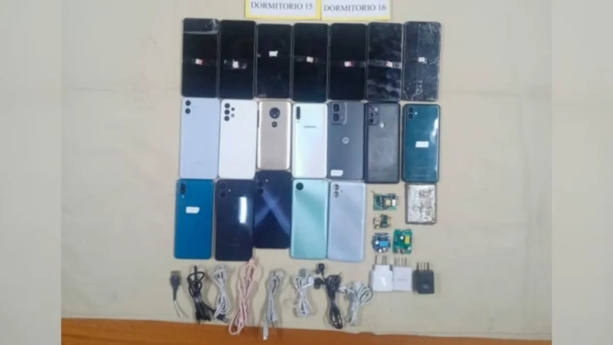 Incautaron celulares, armas blancas y drogas de un complejo penitenciario de Bouwer
