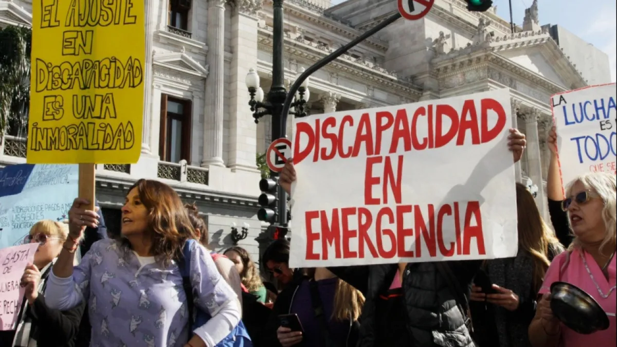 Marchas en el país por el veto a la Emergencia en Discapacidad