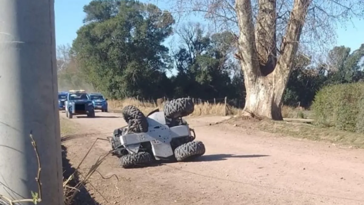 Dos jóvenes en estado grave tras accidentarse con un cuatriciclo en Colonia Caroya
