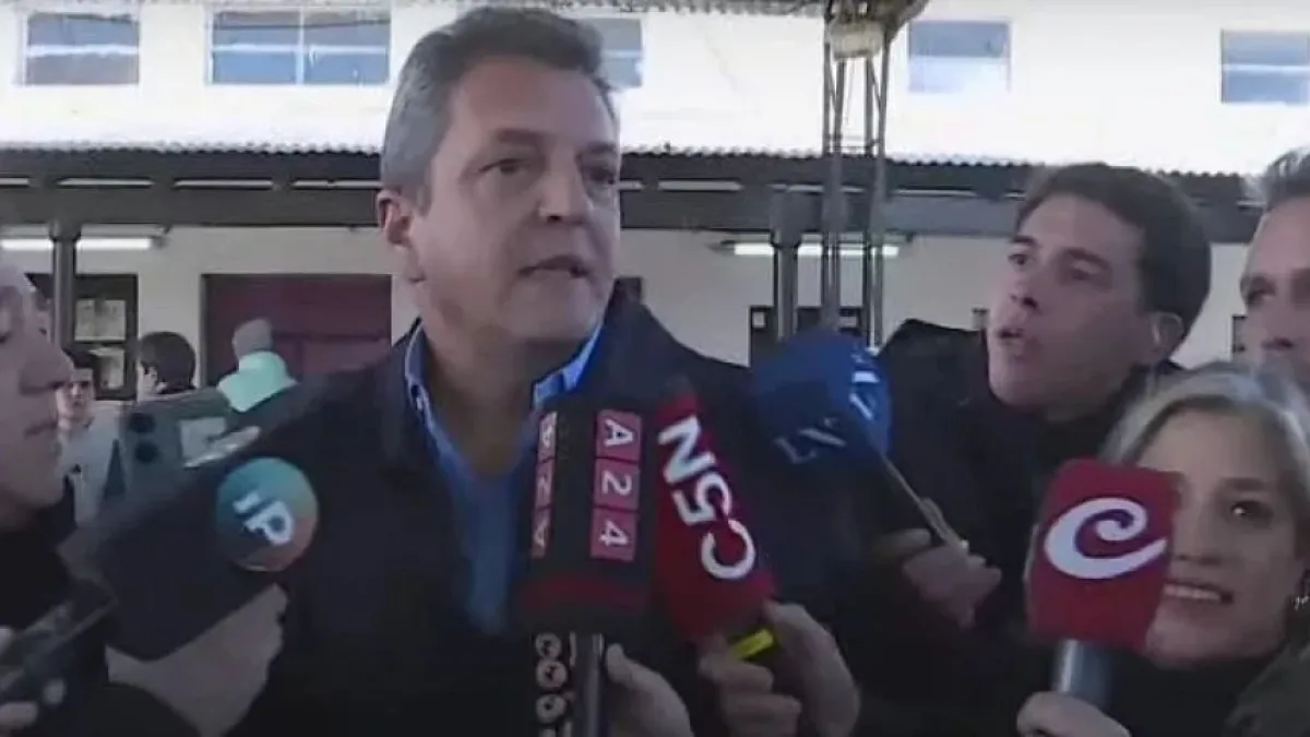 Sergio Massa votó en Tigre: "El proceso electoral está funcionando bien"