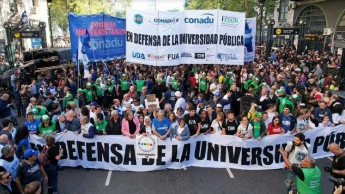 Marcha federal universitaria: a qué hora y dónde inicia la concentración
