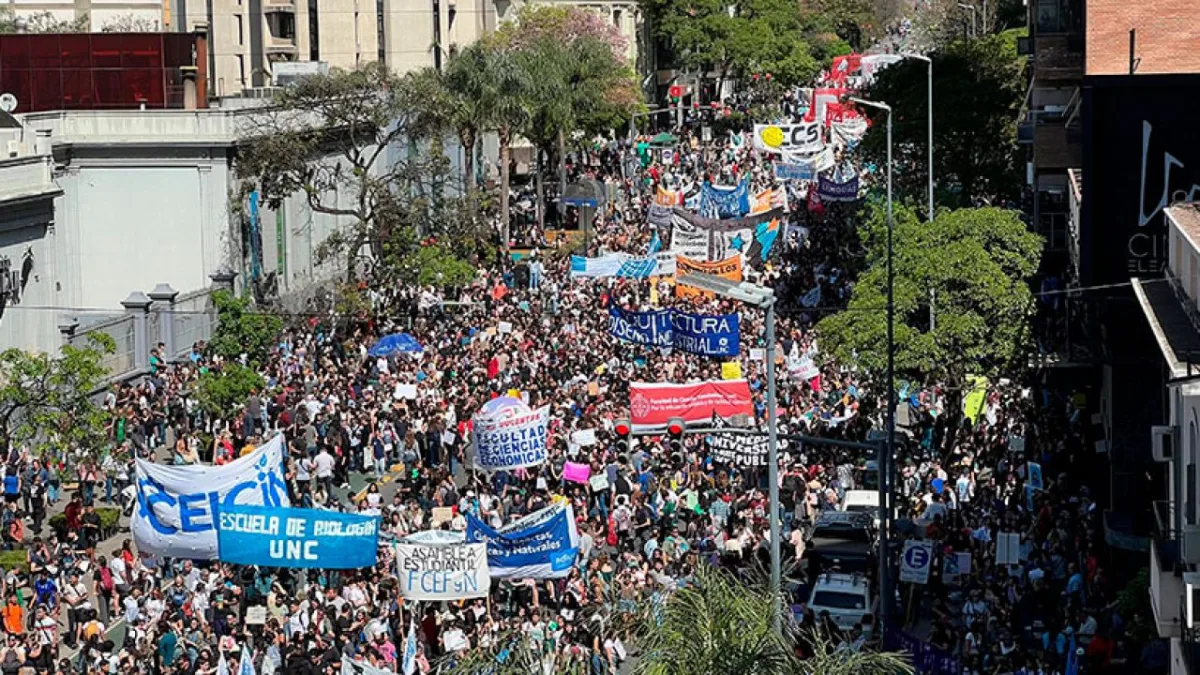 La tercera Marcha Federal Universitaria fue masiva en Córdoba