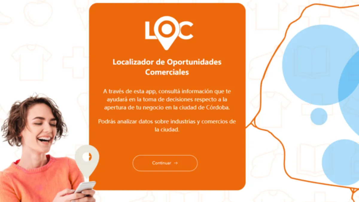 La plataforma municipal LOC brinda información sobre alquileres, competencia y potencial comercial