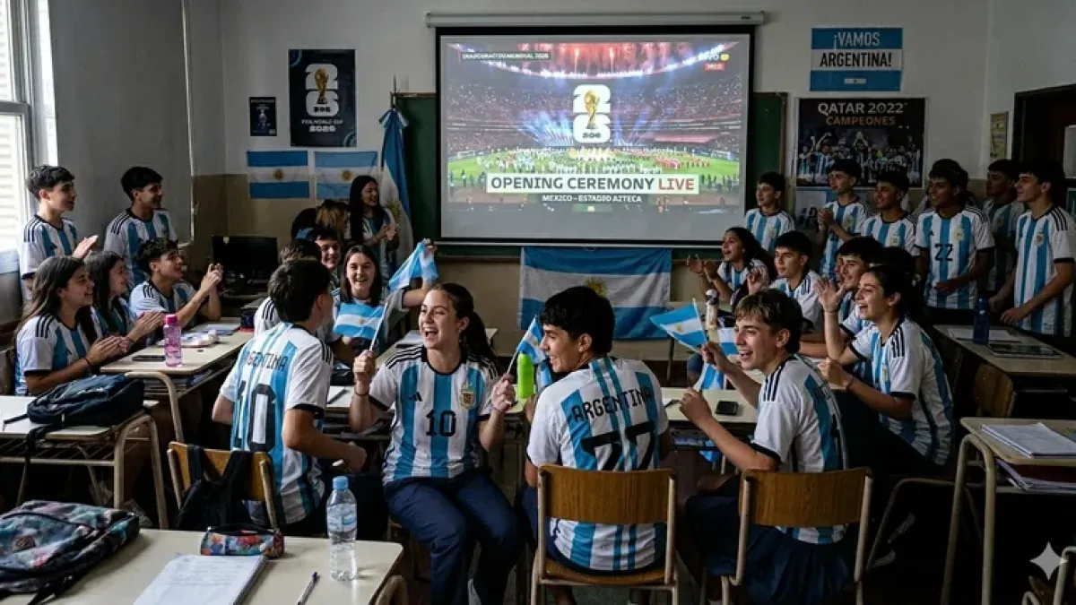 Los alumnos en Córdoba podrán ver los partidos de Argentina en los colegios