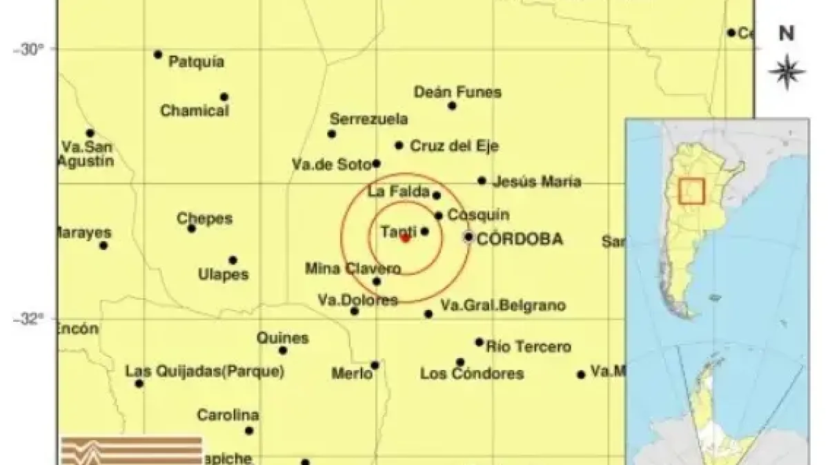 Un sismo sacudió a Tanti y se sintió en varias localidades
