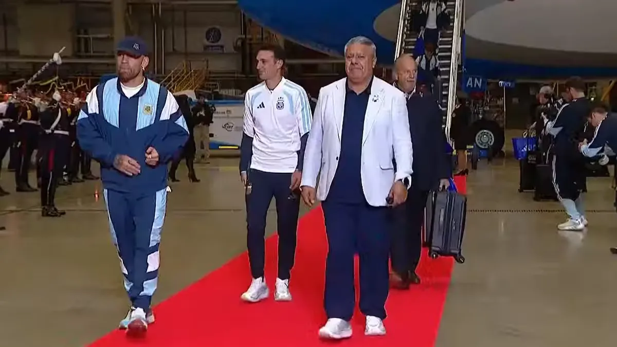 La Selección Argentina llegó al país