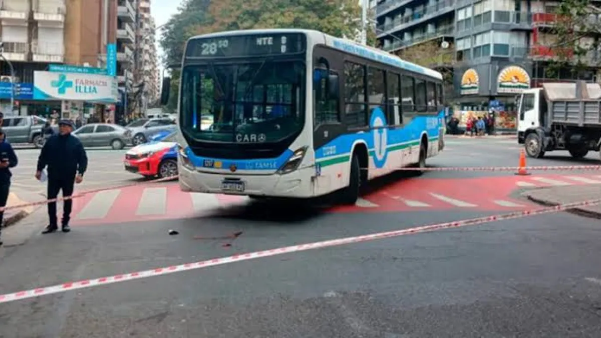 Falleció el peatón atropellado por un colectivo en Córdoba