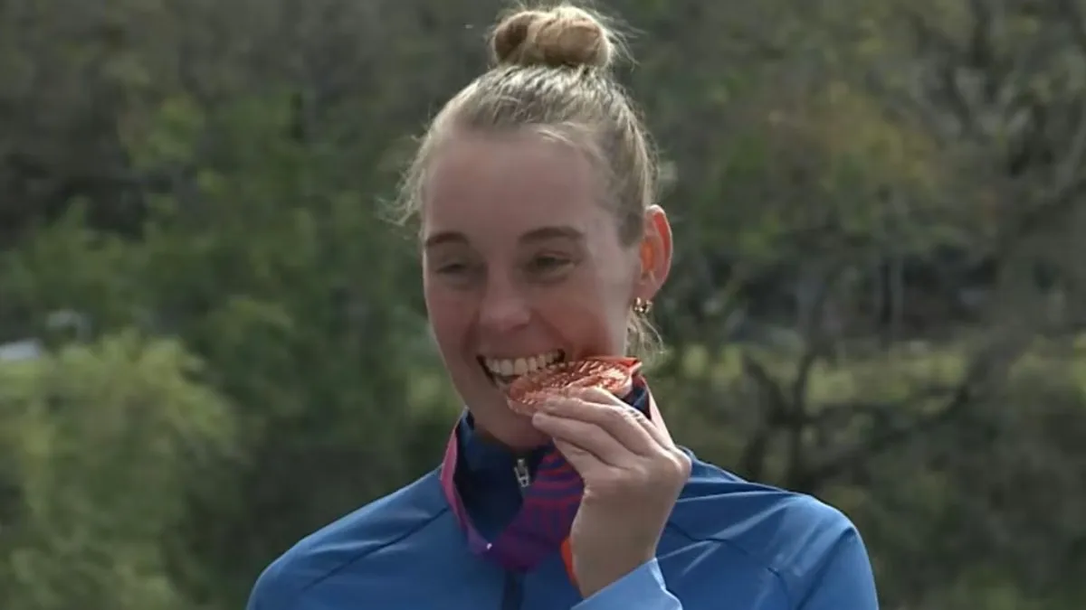 Juegos Suramericanos 2026: Romina Imwinkelried obtuvo la primera medalla de bronce en Aguas Abiertas